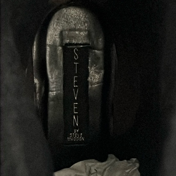 Steven by Steve Madden Women Intyce Tall Riding Grey Suede Wedge boots 7.5M @ - Picture 7 of 9